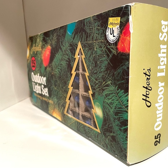Vintage Hofert’s 25 Outdoor Christmas Light Set (Blue) - Picture 3 of 12
